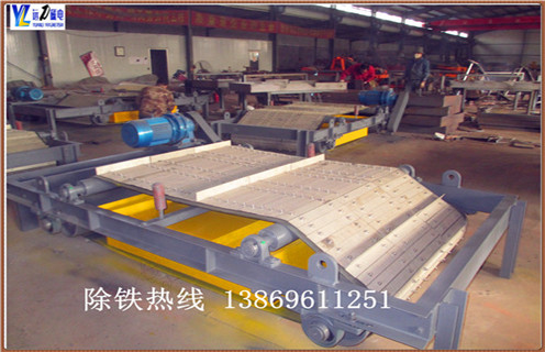 自卸式電磁除鐵器，福建超強干式自卸式電磁除鐵器_福建超強干式自卸式電磁除鐵器廠家配件_型號及工作視頻