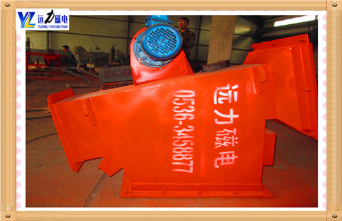 管道自卸式除鐵器，陜西管道式自卸式除鐵器_遠(yuǎn)力陜西管道式自卸式除鐵器12000高斯 可定制工作原理_安裝示意圖