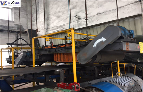 電磁自卸式除鐵器，陜西電磁自卸式除鐵器型號_陜西電磁自卸式除鐵器型號保養(yǎng)廠家配件_型號及工作視頻 