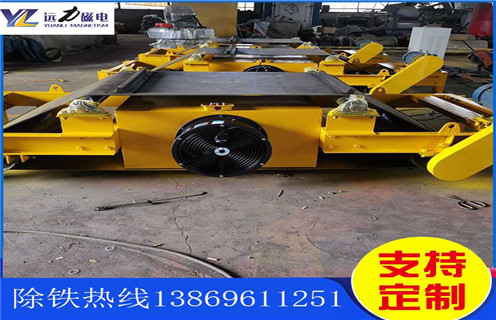 風(fēng)冷電磁自卸式除鐵器，重慶電磁風(fēng)冷自卸除鐵器_技術(shù)參數(shù)_重慶電磁風(fēng)冷自卸除鐵器價格工作原理_國家標(biāo)準(zhǔn)生產(chǎn)廠家